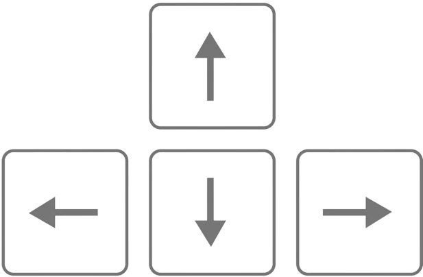 Keyboard keys to play